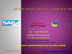 Sap ehs online training