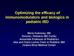 Optimizing the efficacy of immunomodulators and biologics in