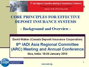 Iadi core principles