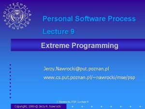Personal software process