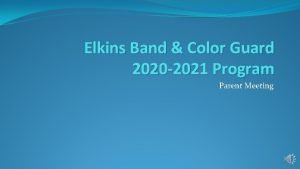 Elkins high school band