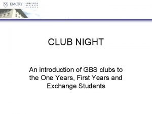 Gbs clubs