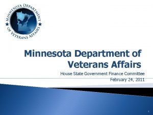 Minnesota Department of Veterans Affairs House State Government