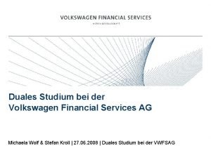 Financial services studium