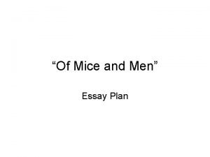 Of mice and men essay questions