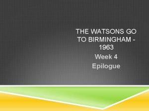 Why was the watsons go to birmingham banned