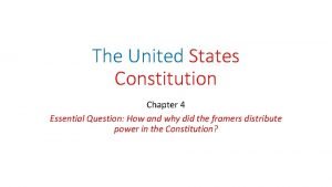 Clauses of the constitution