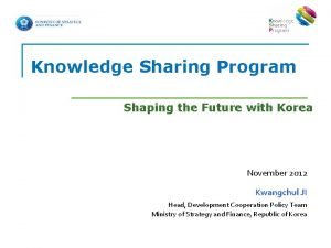 Knowledge sharing program