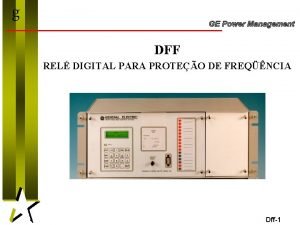 g DFF REL DIGITAL PARA PROTEO DE FREQNCIA