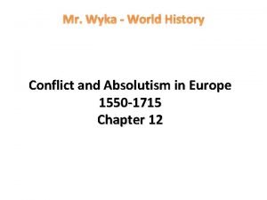 History of conflict