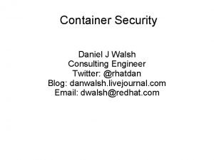 Linux containers consulting