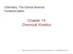 Chemistry The Central Science Fourteenth Edition Chapter 14