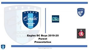 Eagles SC Boys 2019 20 Parent Presentation Property