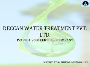 Deccan water treatment