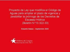 Proyecto de Ley que modifica el Cdigo de