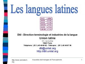 Industries de la langue
