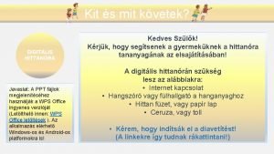 Kit s mit kvetek DIGITLIS HITTANRA Javaslat A