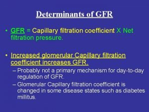 What is filtration coefficient