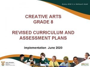 Creative arts programme of assessment