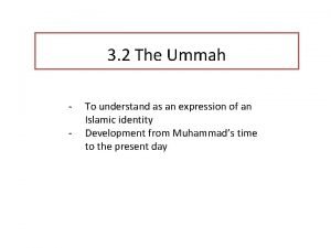 3 2 1 ummah song