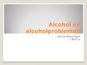 Hervalpreventie alcohol