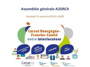 Assemble gnrale A 2 DRC 4 Vendredi 15