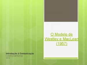 Modelo de westley