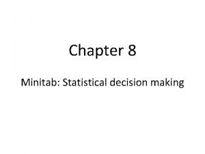 Minitab confidence interval