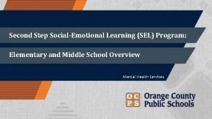 Second Step SocialEmotional Learning SEL Program Elementary and