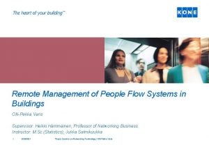 People flow management