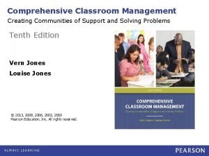 Comprehensive classroom management