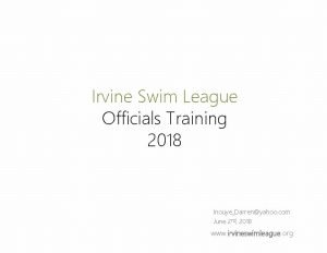 Irvine swim league