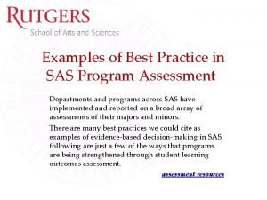 Sas examples for practice