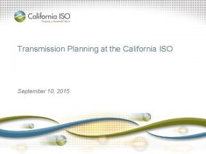 Caiso transmission planning