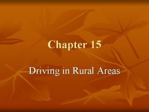 Rural areas have of development drivers ed