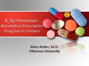 Rx for Prevention Nonmedical Prescription Drug Use on
