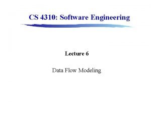 Data flow model in software engineering