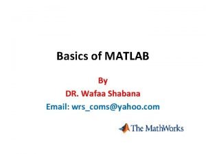 Matlab mathematical operators
