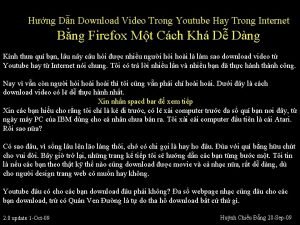Hng Dn Download Video Trong Youtube Hay Trong