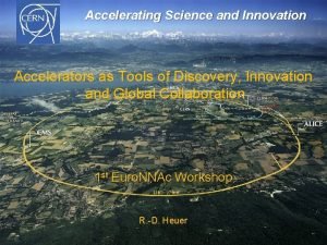 Accelerating Science and Innovation Accelerators as Tools of