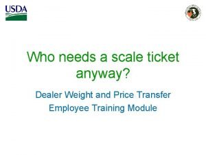 Weight scale ticket