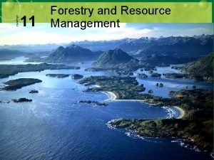Forestry and resource management chapter 11 answers