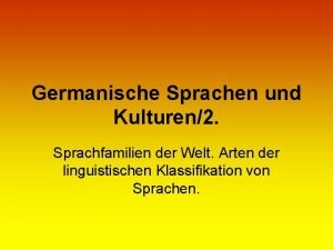 Die sprachfamilien der welt Die sprachfamilien der welt