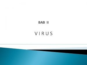Peta konsep bab virus