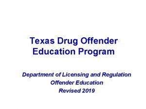 Texas drug offender education program test answers
