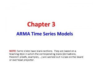 Arma(2 2) model