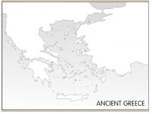 Ancient greece map with labels