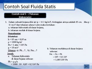 5 contoh soal fluida statis