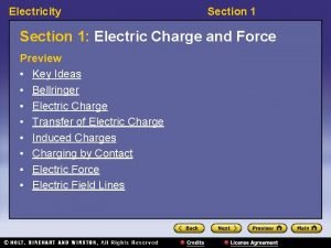 Section 1 electric charge
