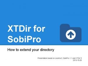 XTDir for Sobi Pro How to extend your